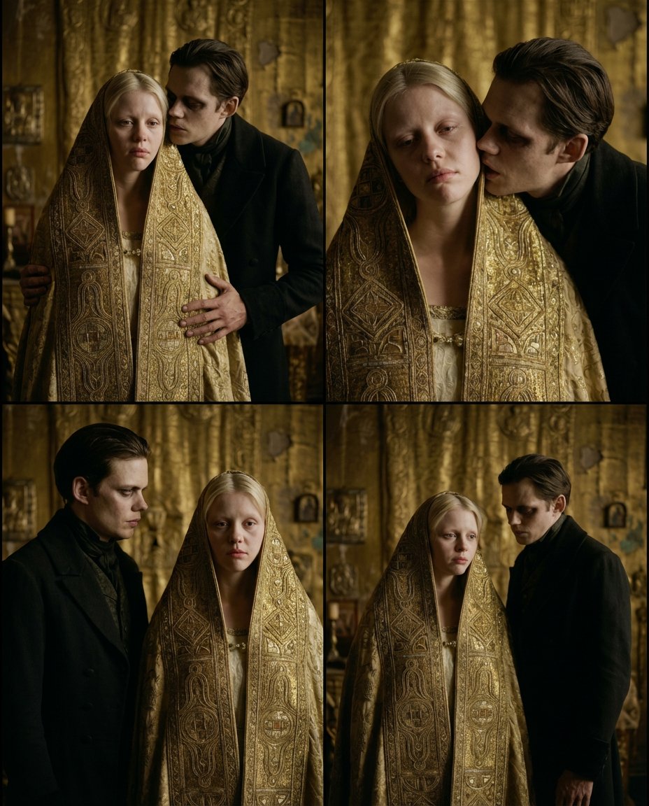 AI Prompt for Cinematic Couples Photography with Dramatic Lighting
