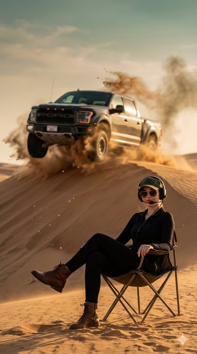 AI Prompt for Cinematic Desert Action Photos with Identity Lock