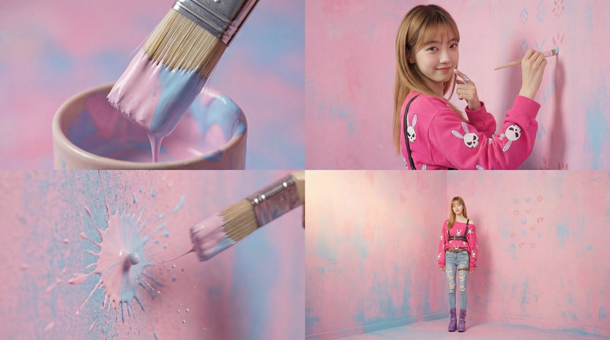 AI Prompt for Cinematic Female Portrait in Soft Pastel Tones