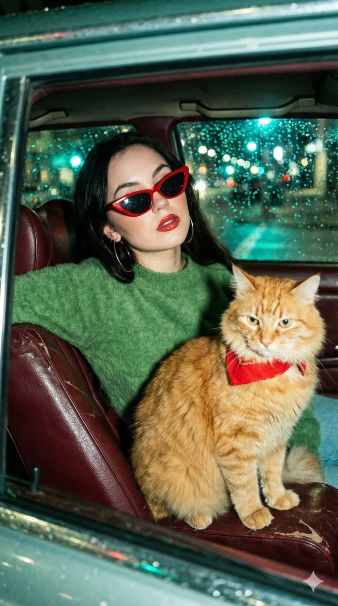 AI Prompt for Cinematic Flash Photography with Retro Vibe