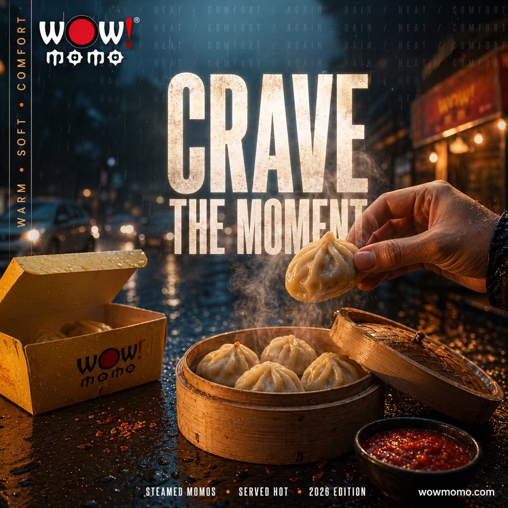 AI Prompt for Cinematic Food Advertising Posters with Rainy Street Scene