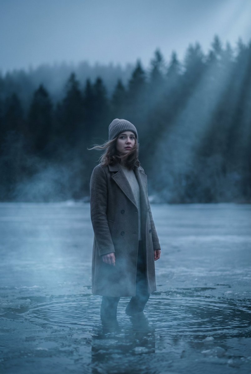 AI Prompt for Cinematic Frozen Lake Portrait and Video Generation