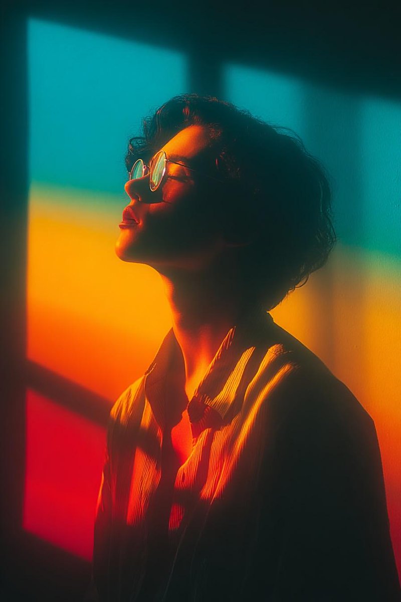 AI Prompt for Cinematic Geometric Portrait Lighting