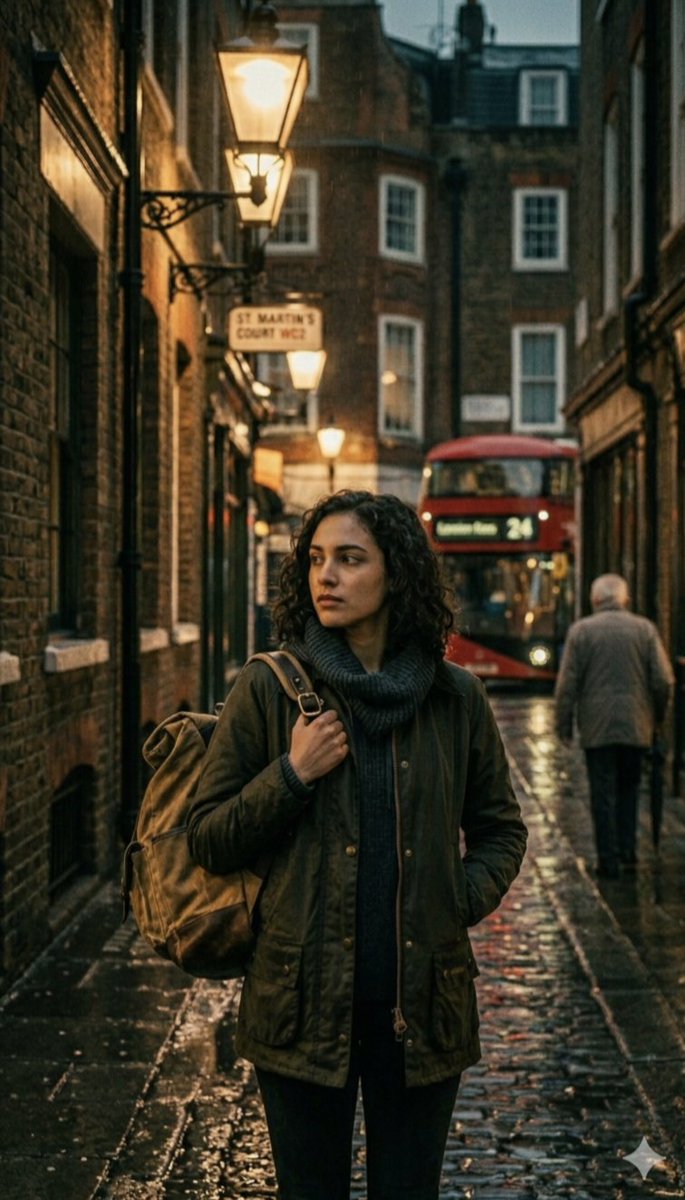 AI Prompt for Cinematic London Rain Street Photography Session