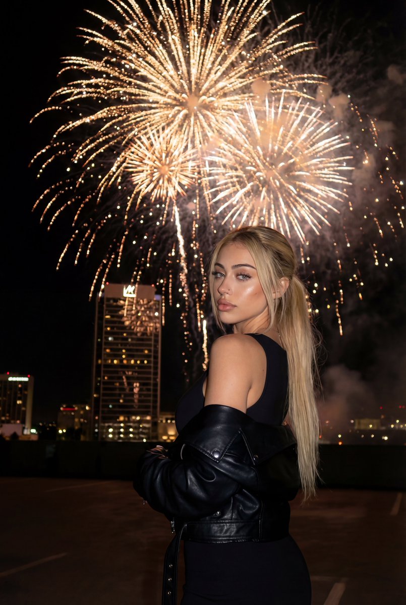 AI Prompt for Cinematic New Year's Eve City Portrait