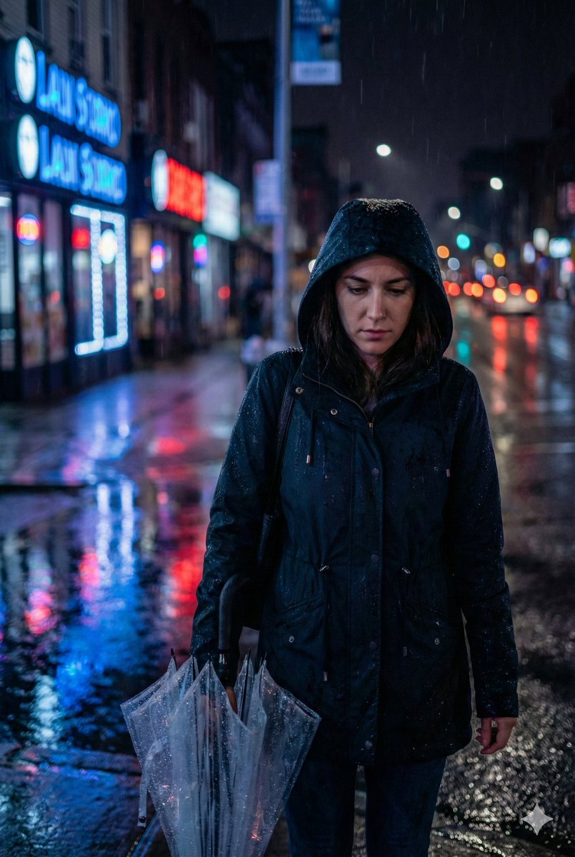 AI Prompt for Cinematic Night Street Photography with Moody Effect