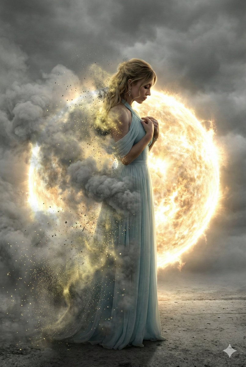 AI Prompt for Cinematic Portrait with Disintegration Effect