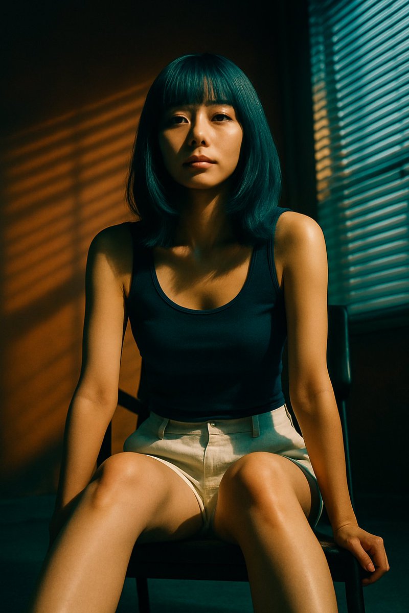 AI Prompt for Cinematic Portrait with Realistic Shadows and Blinds