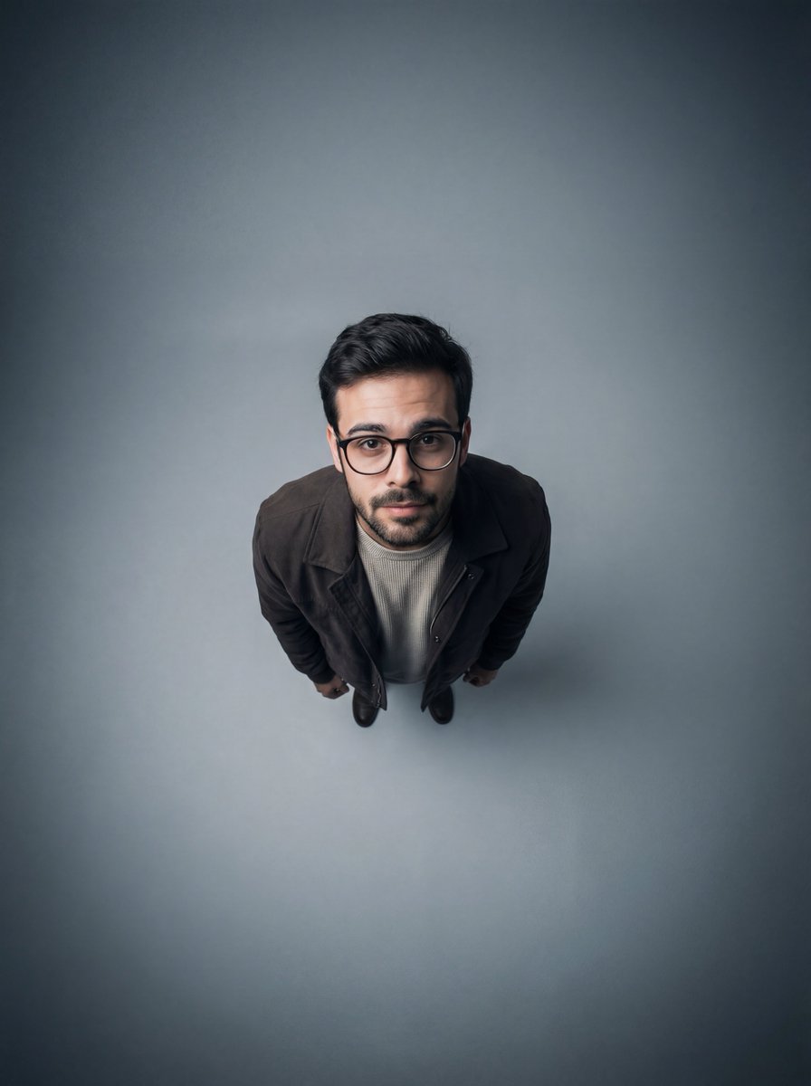 AI Prompt for Cinematic Portrait with Wide-Angle Lens Distortion