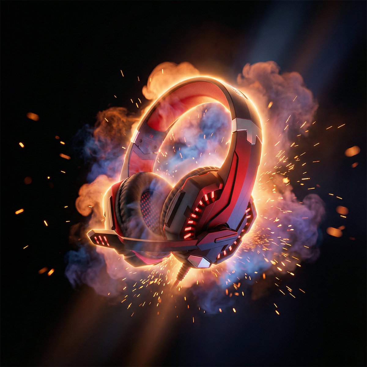 AI Prompt for Cinematic Product Photography with Smoke and Fire