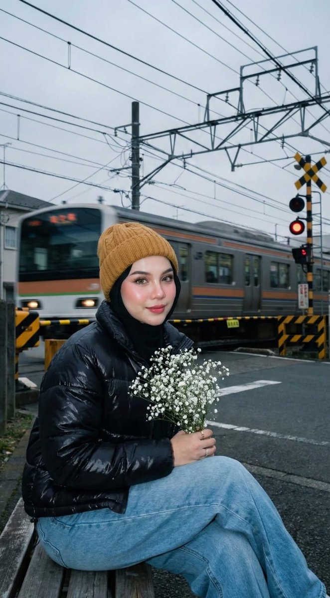 AI Prompt for Cinematic Railway Portrait Photography