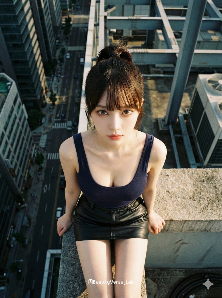AI Prompt for Cinematic Skyscraper Portrait Photography