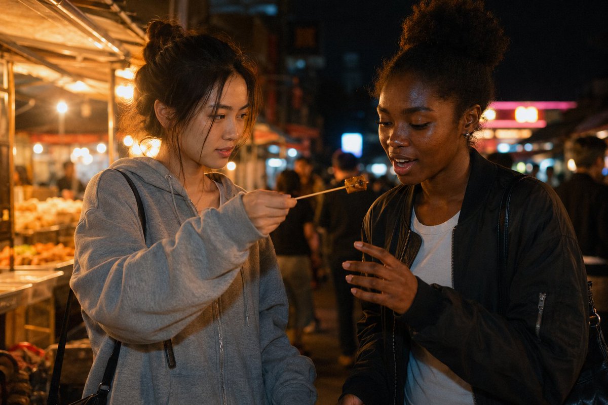 AI Prompt for Cinematic Street Food Photography