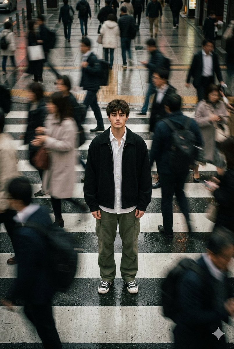 AI Prompt for Cinematic Street Photography with Motion Blur Effect