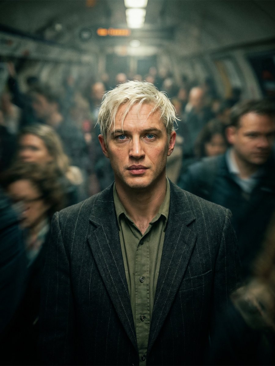 AI Prompt for Cinematic Subway Portrait: Generate Moody Editorial Photos