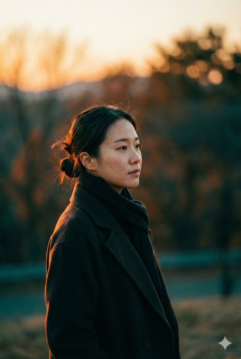 AI Prompt for Cinematic Sunset Portrait - 8K Resolution, Film-Grade Portrait