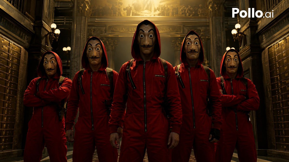 AI Prompt for Cinematic Thriller Heist Team Poster