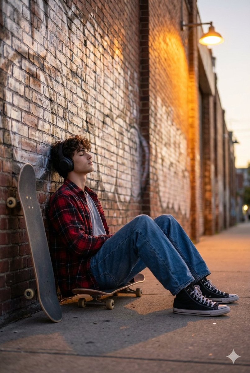 AI Prompt for Cinematic Urban Portrait: Golden Hour Glow