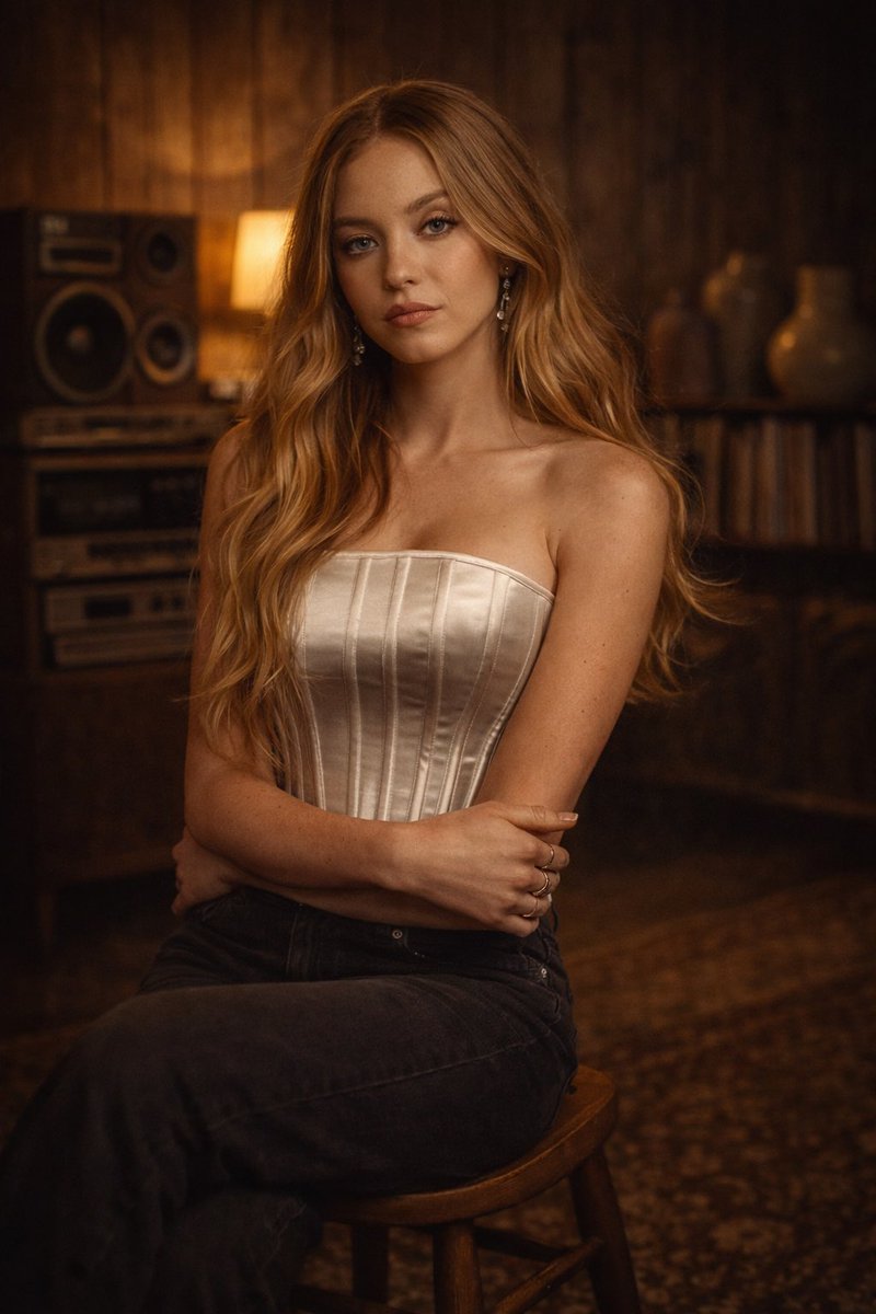 AI Prompt for Cinematic Vintage Indoor Portrait from Photo Reference - Transform Photos into Moody Masterpieces