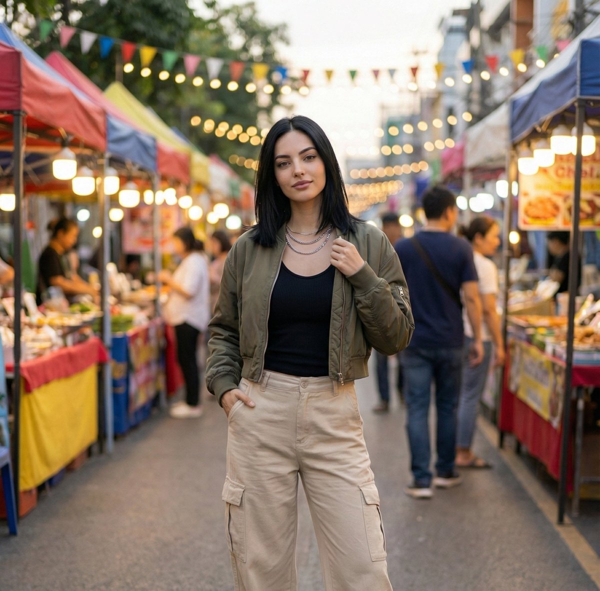AI Prompt for City Streetwear Portrait with Urban Bokeh