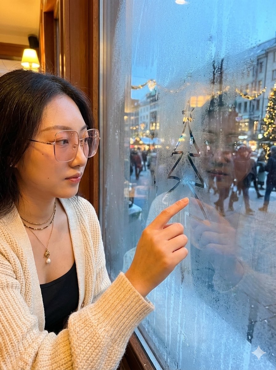 AI Prompt for Cityscape Window Condensation Close-up Portrait