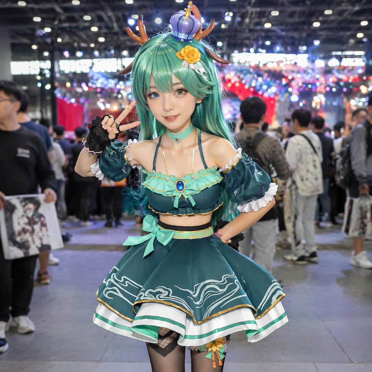 AI Prompt for Cosplayer Portrait Generation at Convention