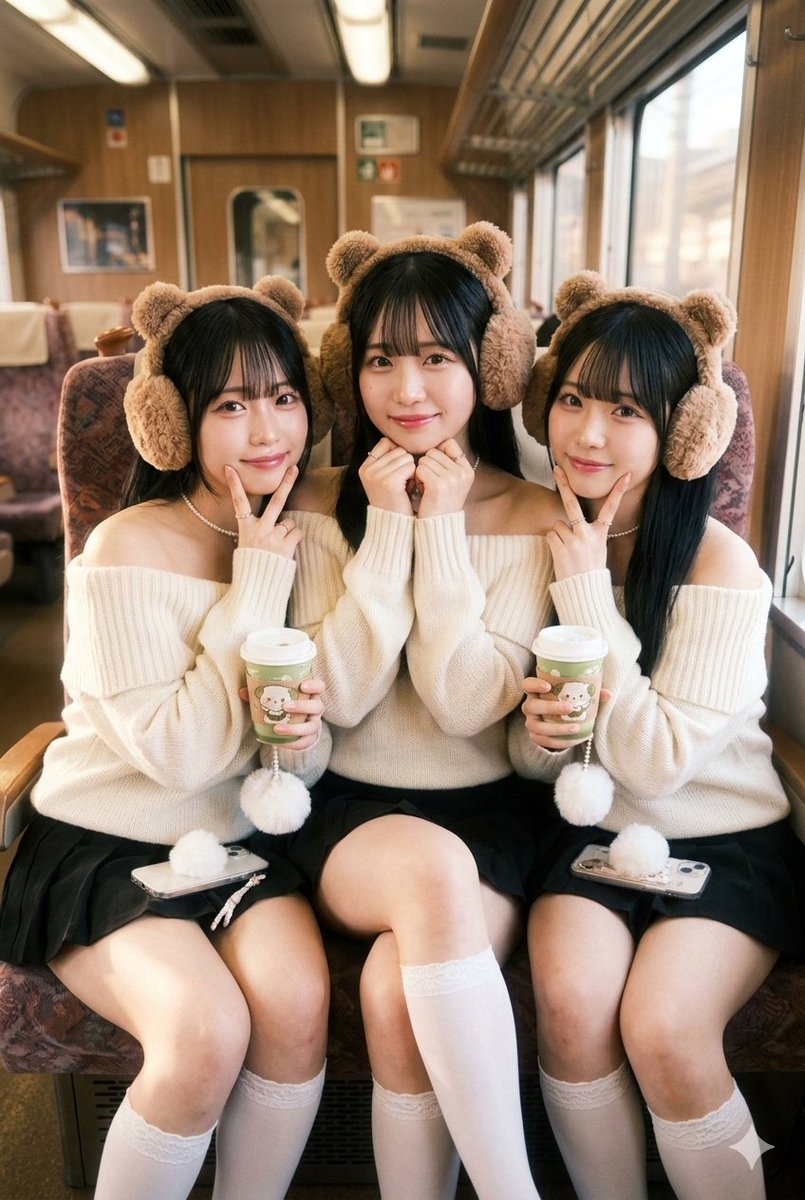 AI Prompt for Cozy Kawaii Train Photo
