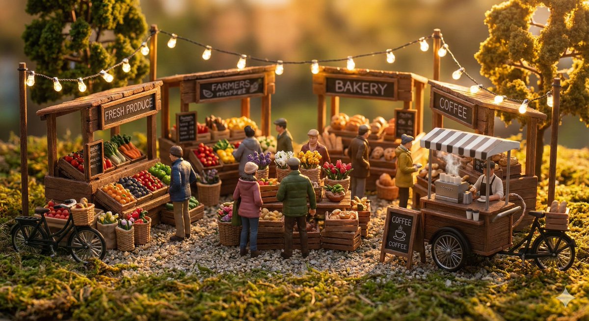 AI Prompt for Cozy Miniature Diorama Scenes with Everyday Activities