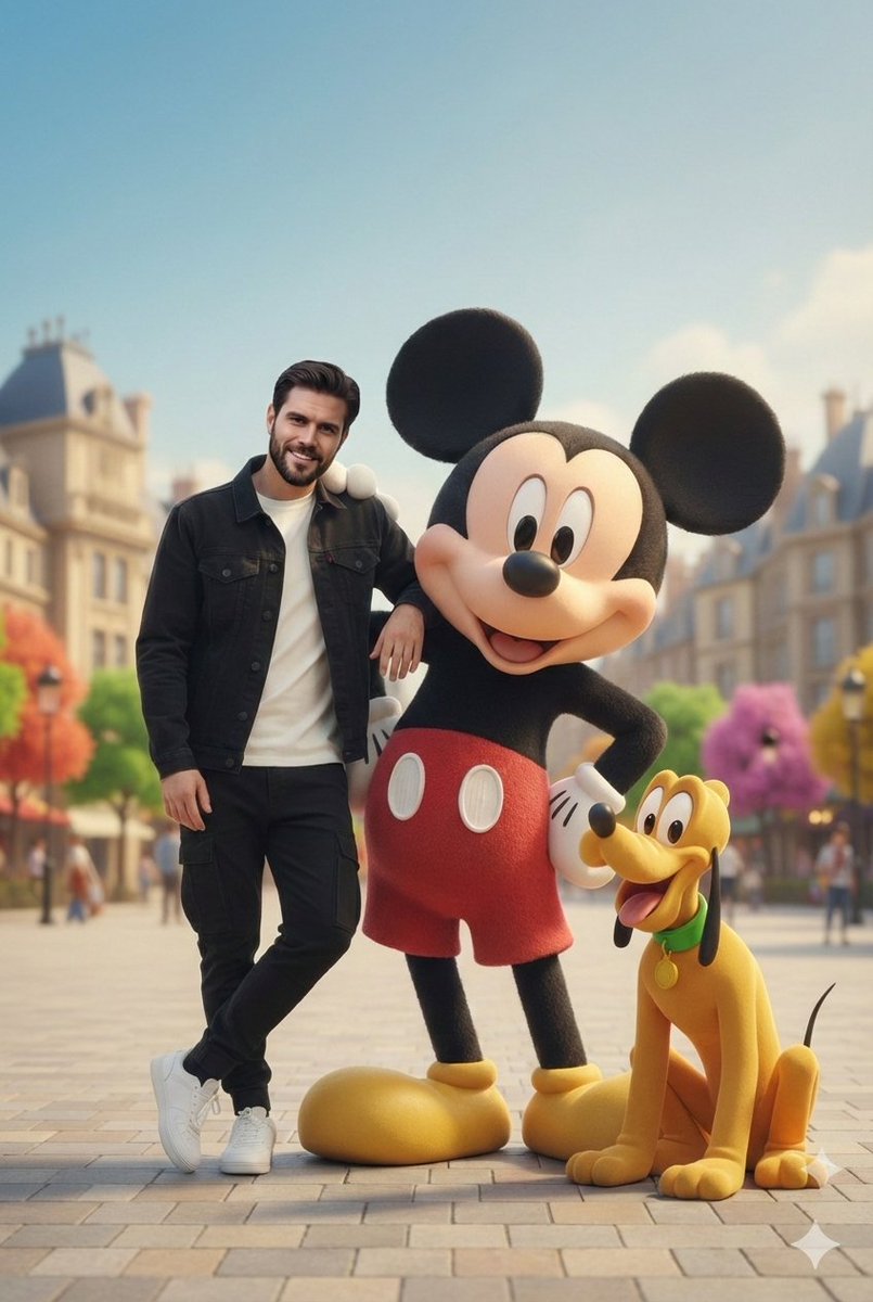 AI Prompt for Creating 3D Cartoon Character Portraits in a Cinematic European City Setting