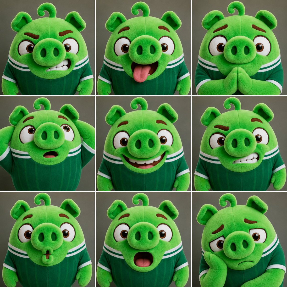 AI Prompt for Creating a 3x3 Grid of Expressive FACS Facial Expressions