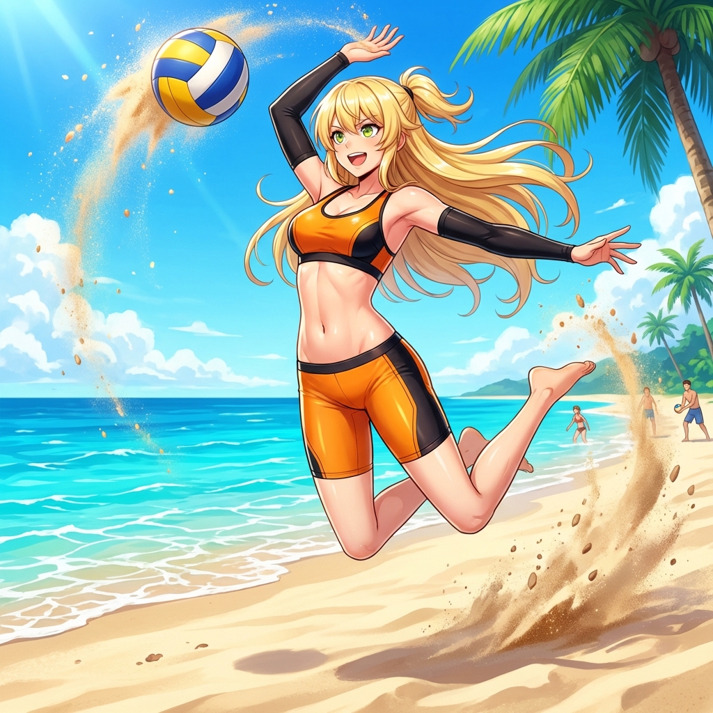 AI Prompt for Creating a Beach Volleyball Athlete Avatar