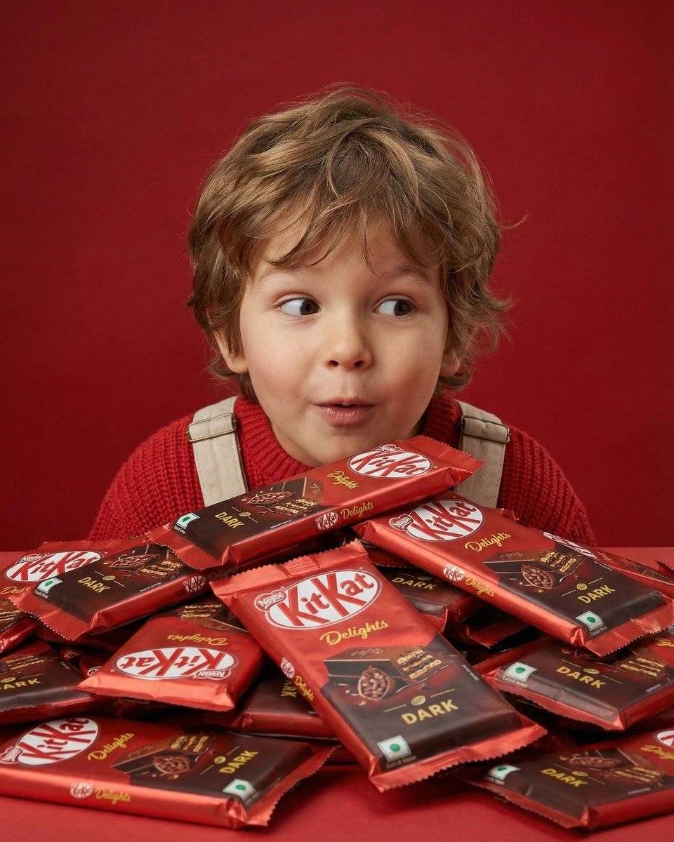 AI Prompt for Creating a Realistic KitKat Dark Chocolate Advertisement Image