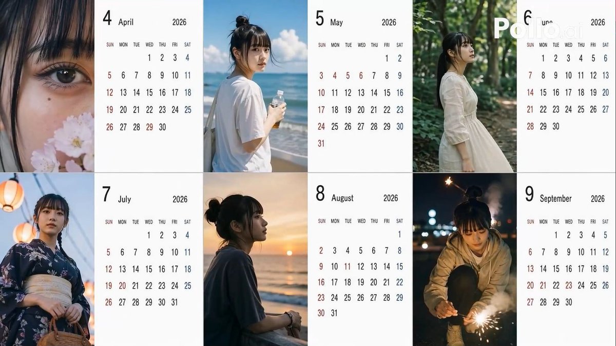 AI Prompt for Creating Candid 2026 Japanese Calendars with Random Variables