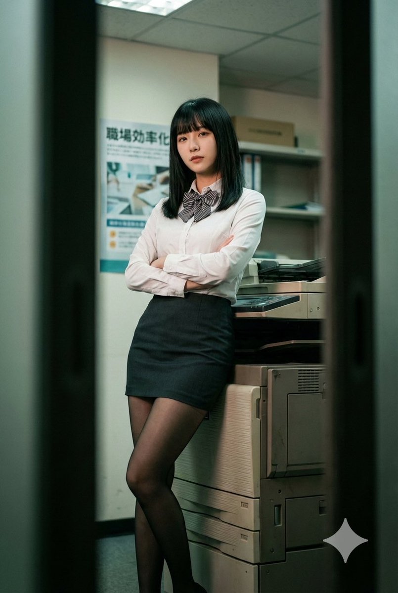 AI Prompt for Creating Cinematic Office Portraits with Retro Film Grading