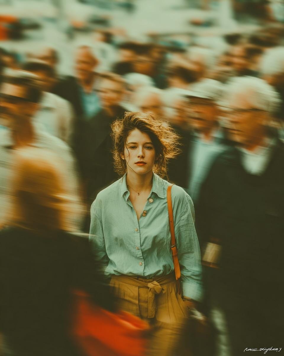 AI Prompt for Creating Cinematic Portraits with Isolation and Melancholy