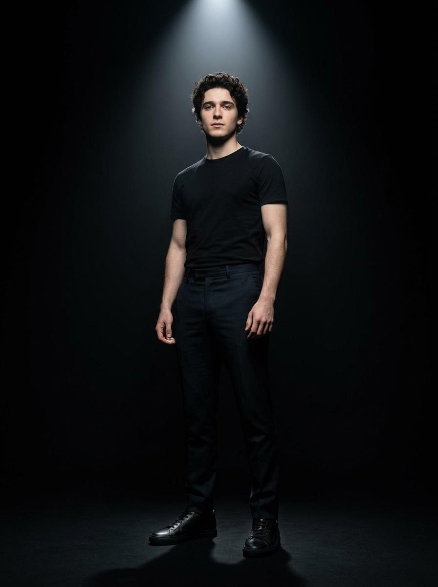 AI Prompt for Creating Dramatic Studio Portraits of Individuals