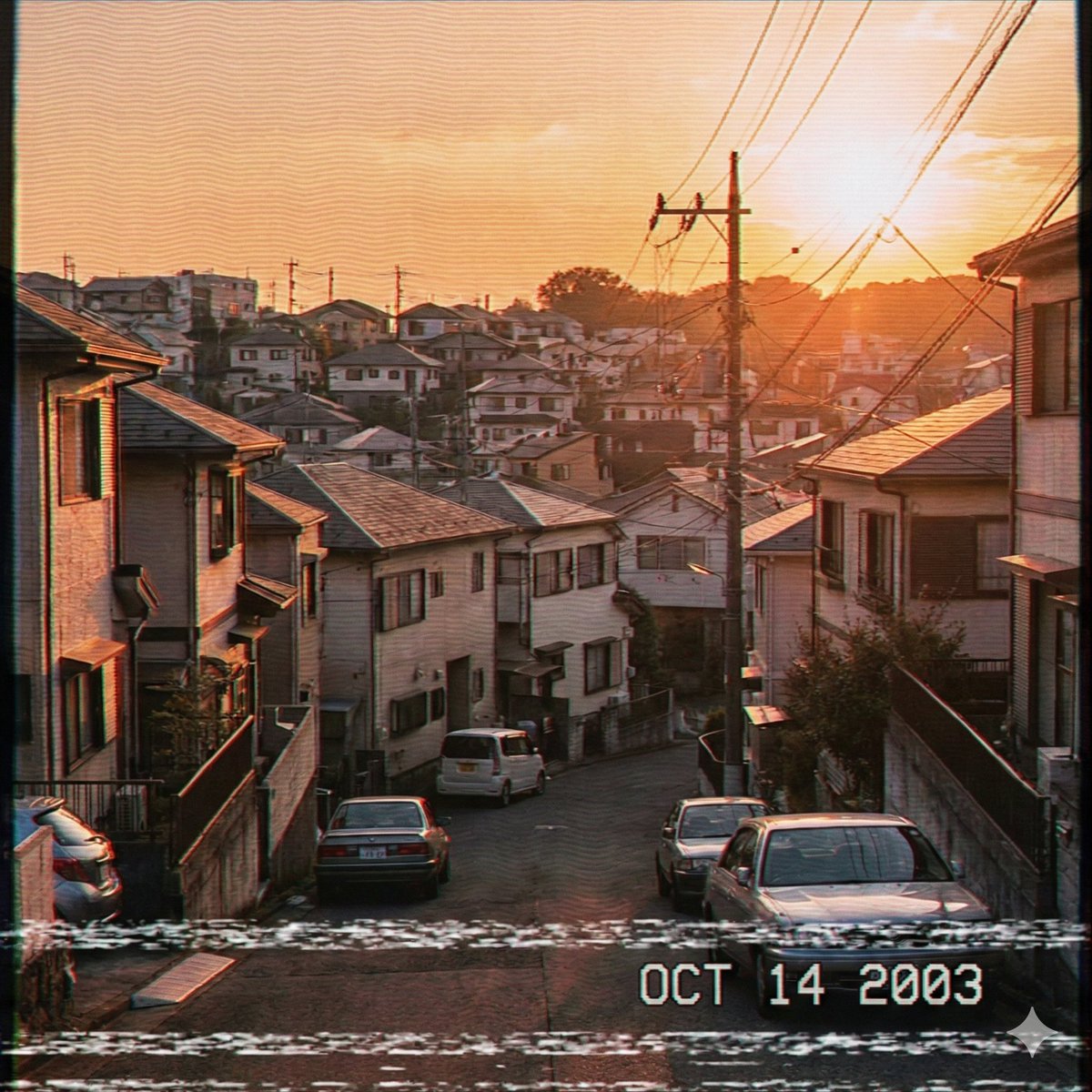 AI Prompt for Creating Japanese Suburban Scenes with Retro 2000s Atmosphere