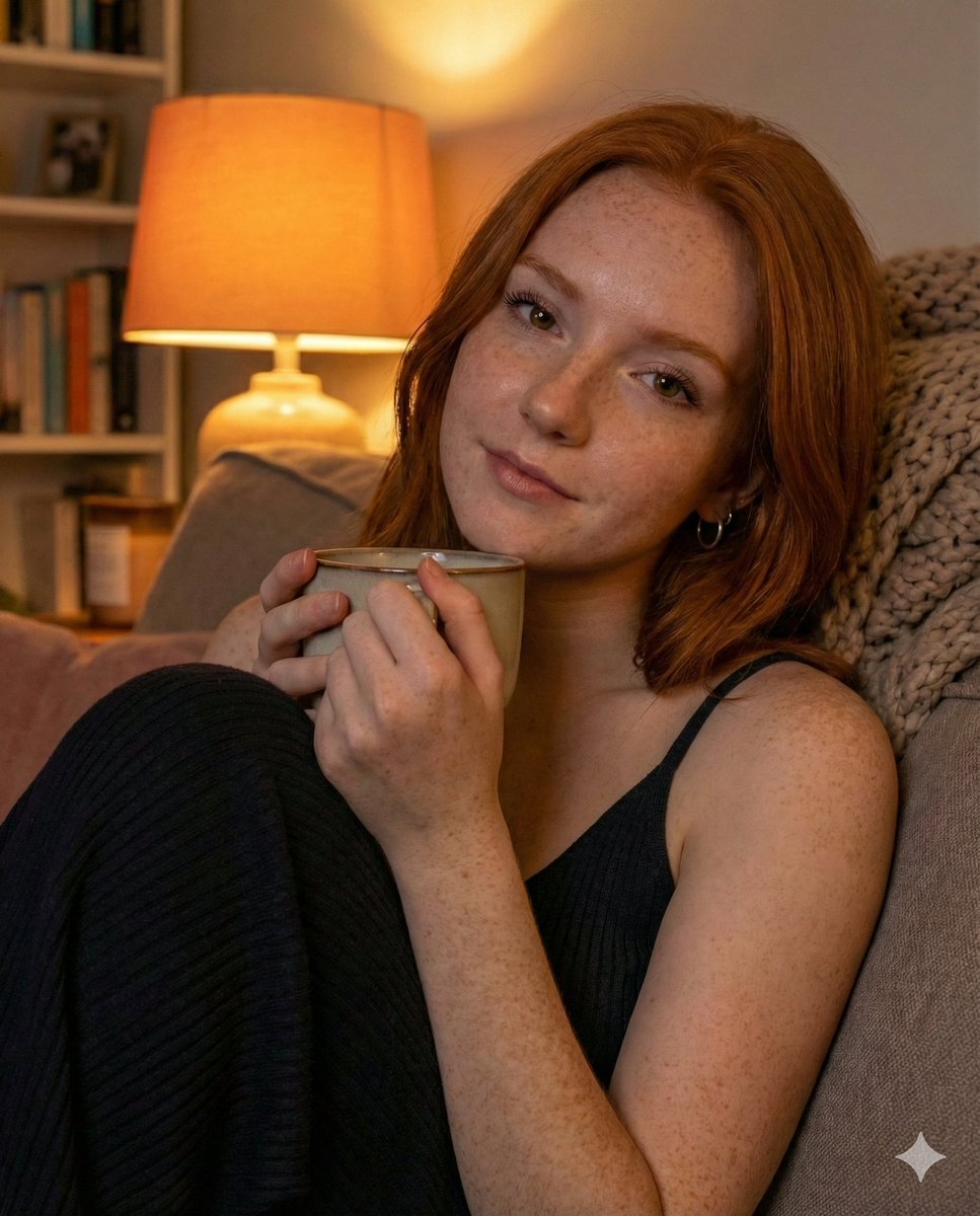 AI Prompt for Creating Photorealistic Close-up Portraits with Cozy Lighting