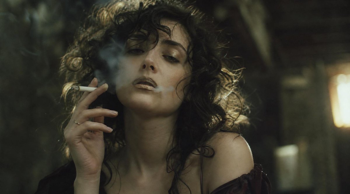 AI Prompt for Creating Smoky Vintage Film Still Portraits with Censor Block