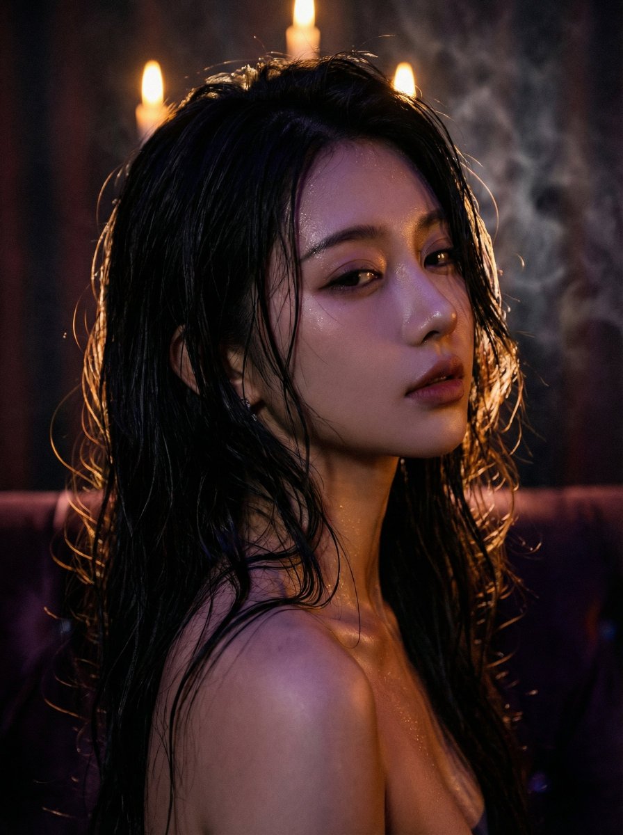 AI Prompt for Creating Sultry, Charismatic Dual-View Portraits with Cinematic Lighting