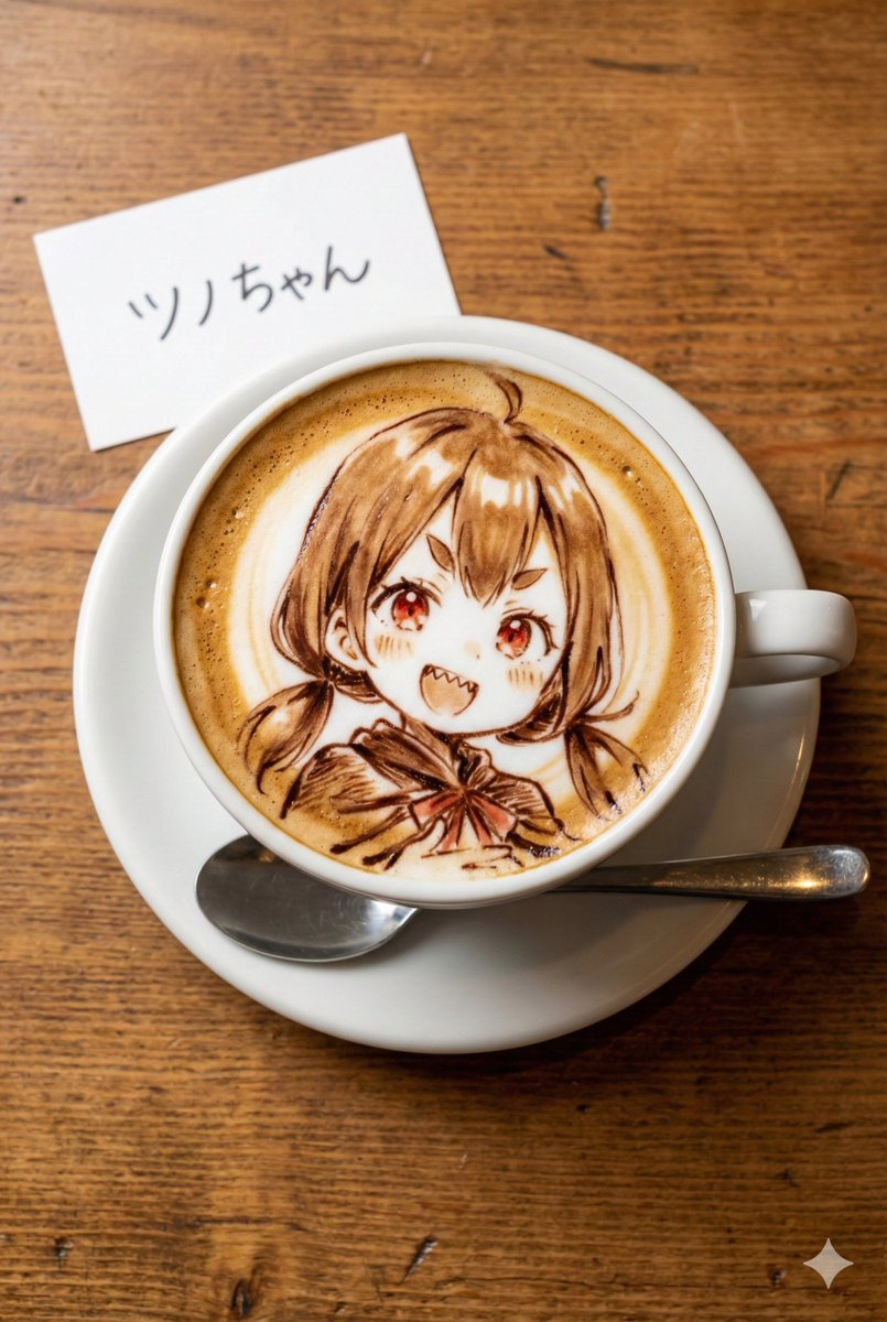 AI Prompt for Custom Character Latte Art Generation