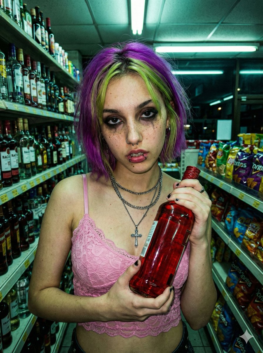 AI Prompt for Cyber-Grunge Punk Girl Portrait