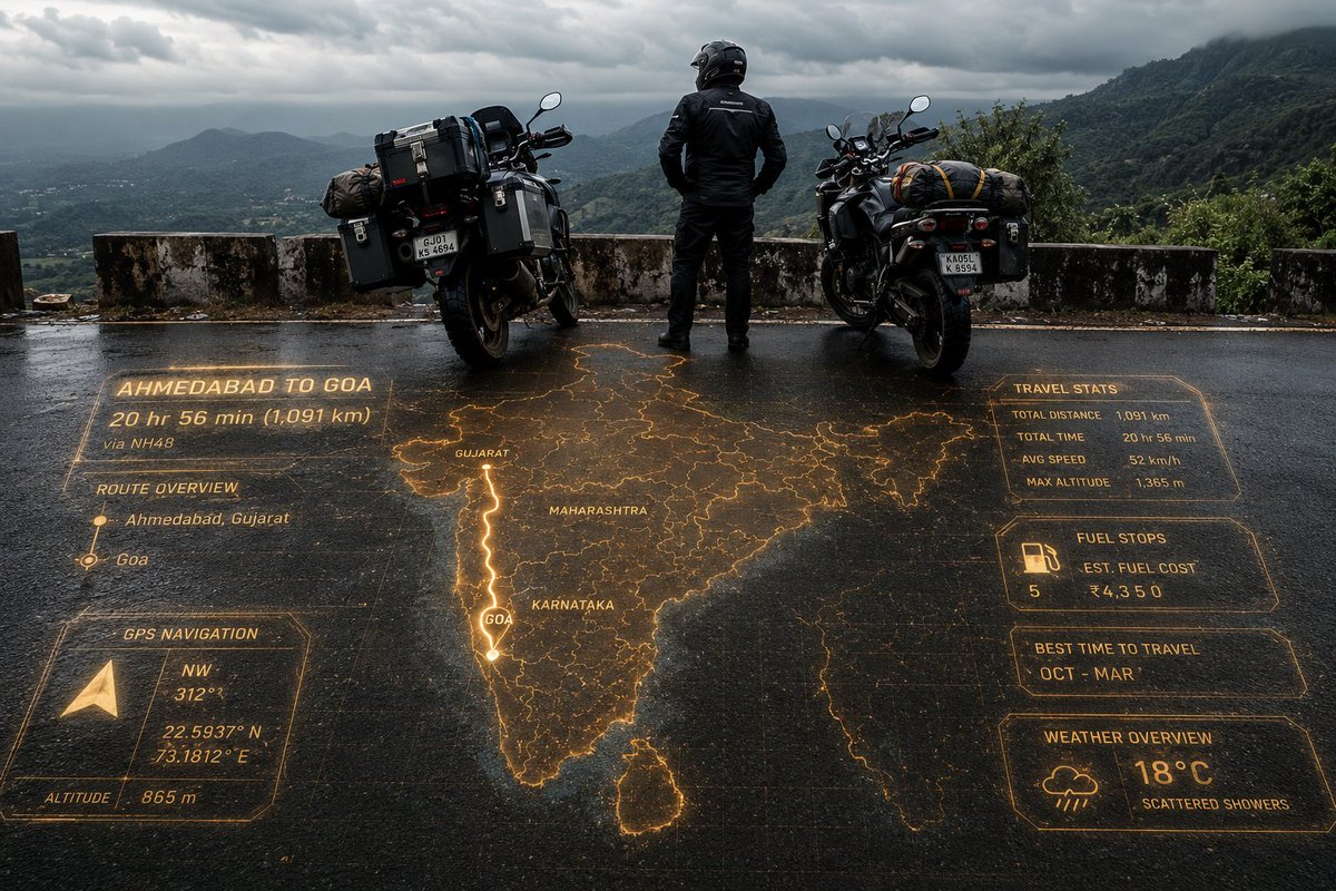AI Prompt for Cyberpunk Motorcyclist with Futuristic HUD