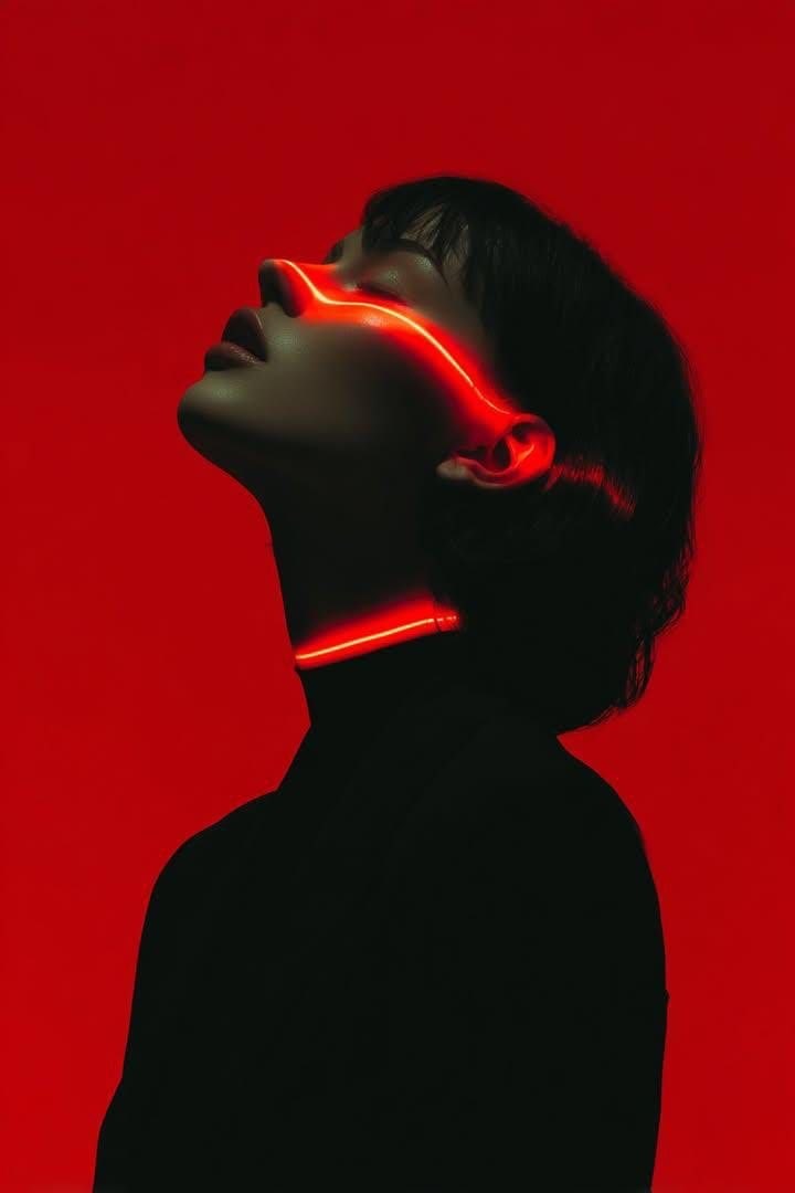 AI Prompt for Cyberpunk Portrait with Neon Glowing Effect