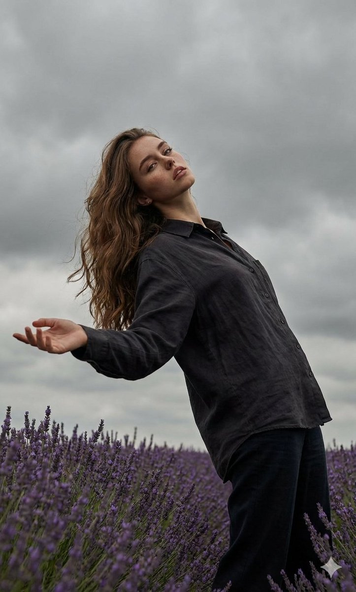 AI Prompt for Dramatic Cinematic Man in Field