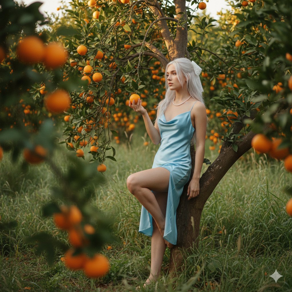 AI Prompt for Dreamy Editorial Portraits of Young Women in Golden Hour Settings