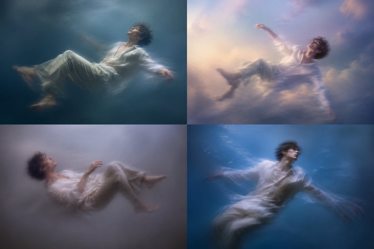 AI Prompt for Dreamy Portrait Grids with Ethereal Blur Effect