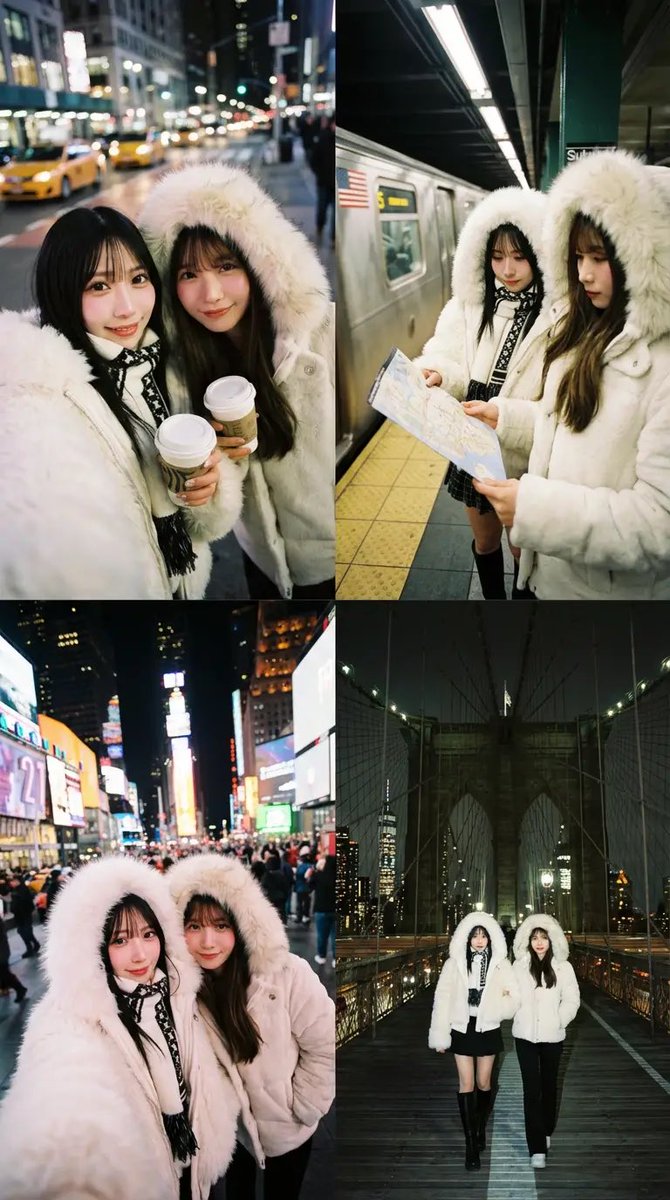 AI Prompt for Dual Portrait Photography with City Location