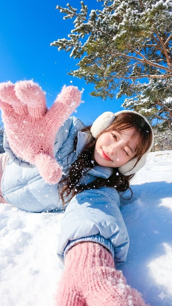 AI Prompt for Dynamic Winter Portrait Photography