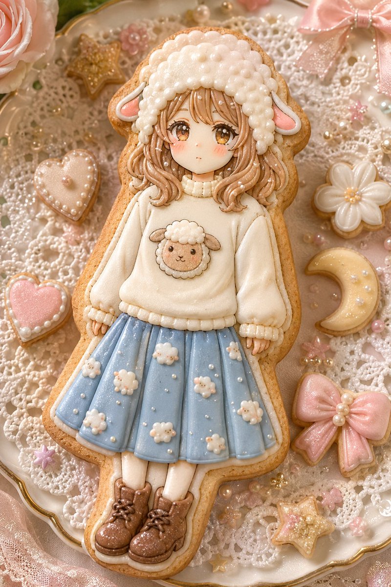 AI Prompt for E-commerce Cute Pastel Cookie Food Photo